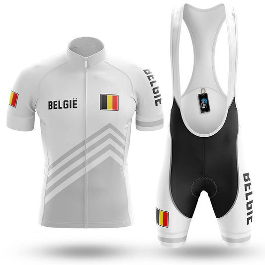 België S5 White - Men's Cycling Kit-Full Set-Global Cycling Gear