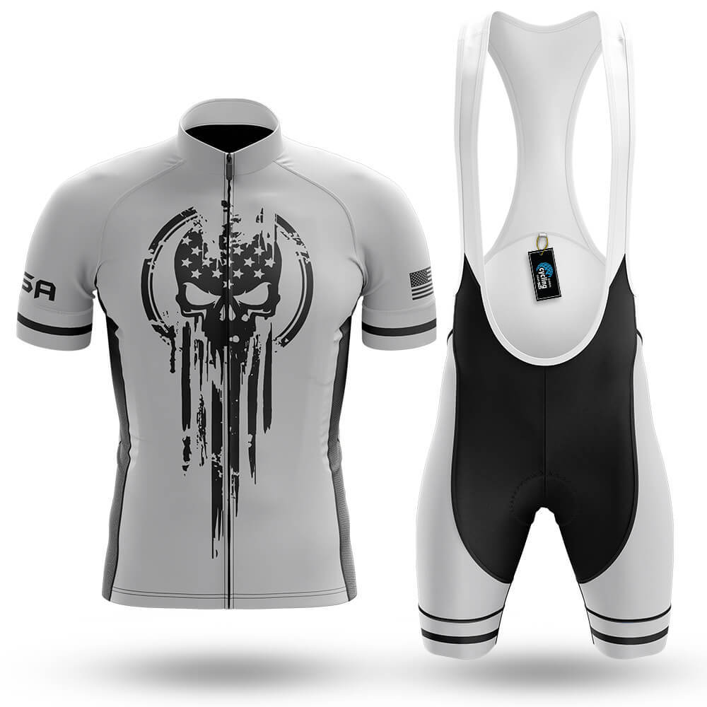 Flag Skull V2 - Men's Cycling Kit-Full Set-Global Cycling Gear