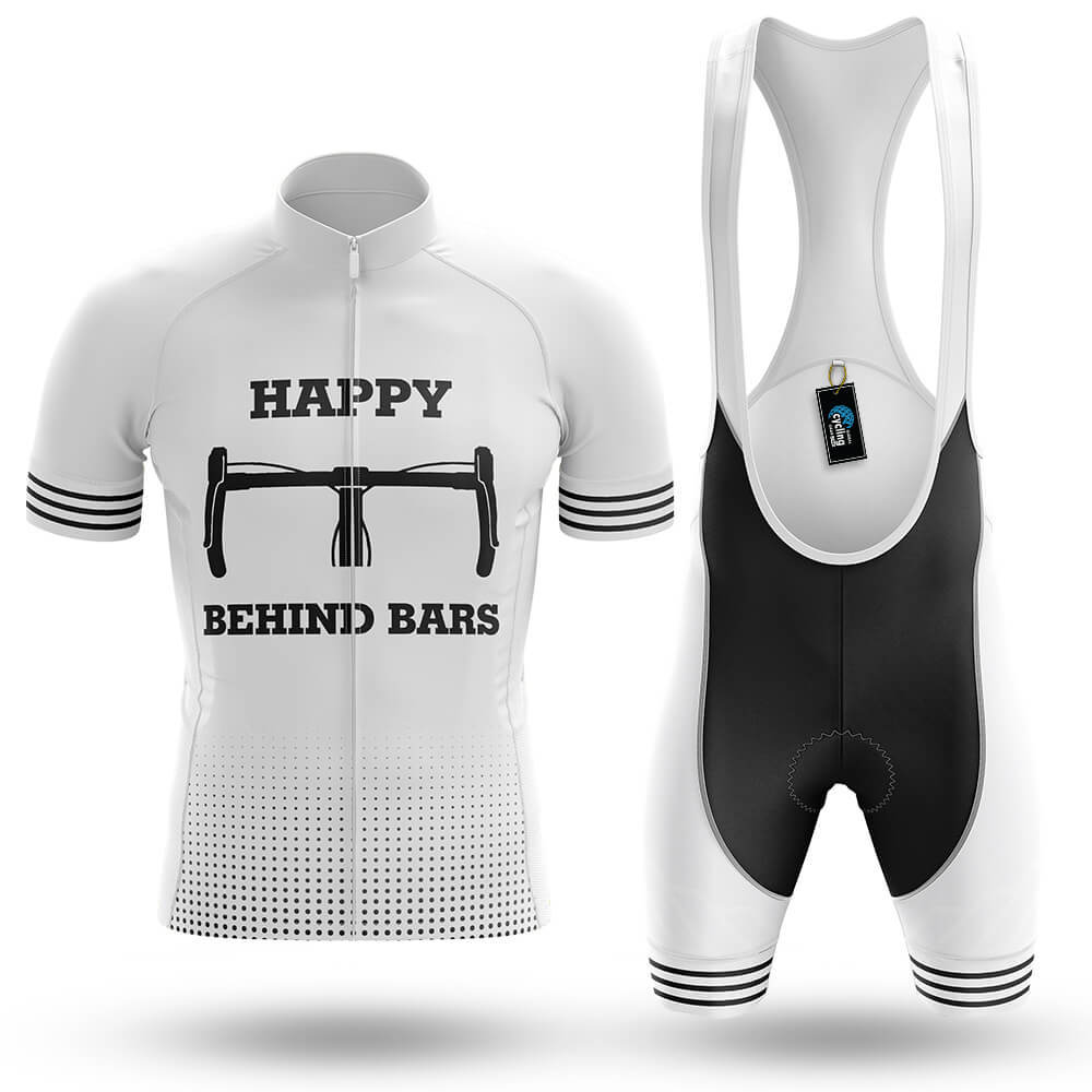 Happy Behind Bars - Men's Cycling Kit-Full Set-Global Cycling Gear