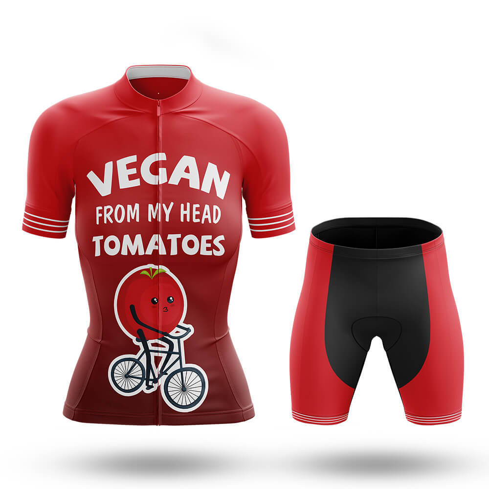 Vegan From My Head - Women's Cycling Kit-Full Set-Global Cycling Gear