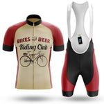 Retro Beer Riding Club Vintage - Men's Cycling Kit-Full Set-Global Cycling Gear