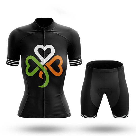 Ireland Clover Hearts - Women's Cycling Kit-Full Set-Global Cycling Gear