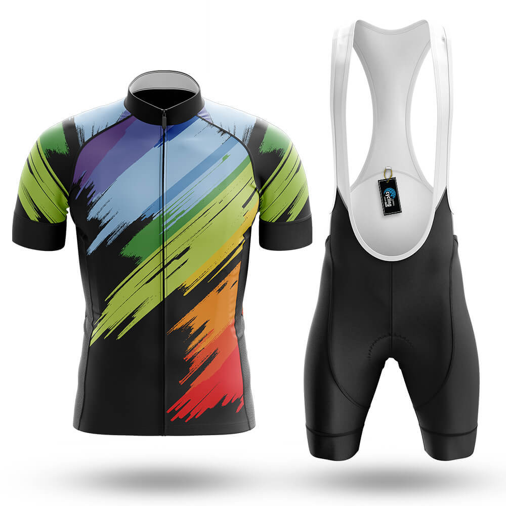 Brush Painting - Men's Cycling Kit-Full Set-Global Cycling Gear