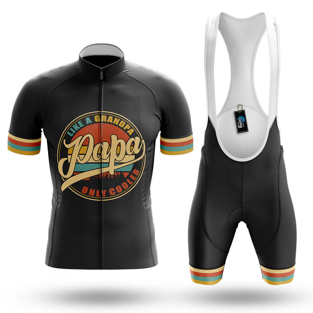 Papa Is Cooler - Men's Cycling Kit-Full Set-Global Cycling Gear