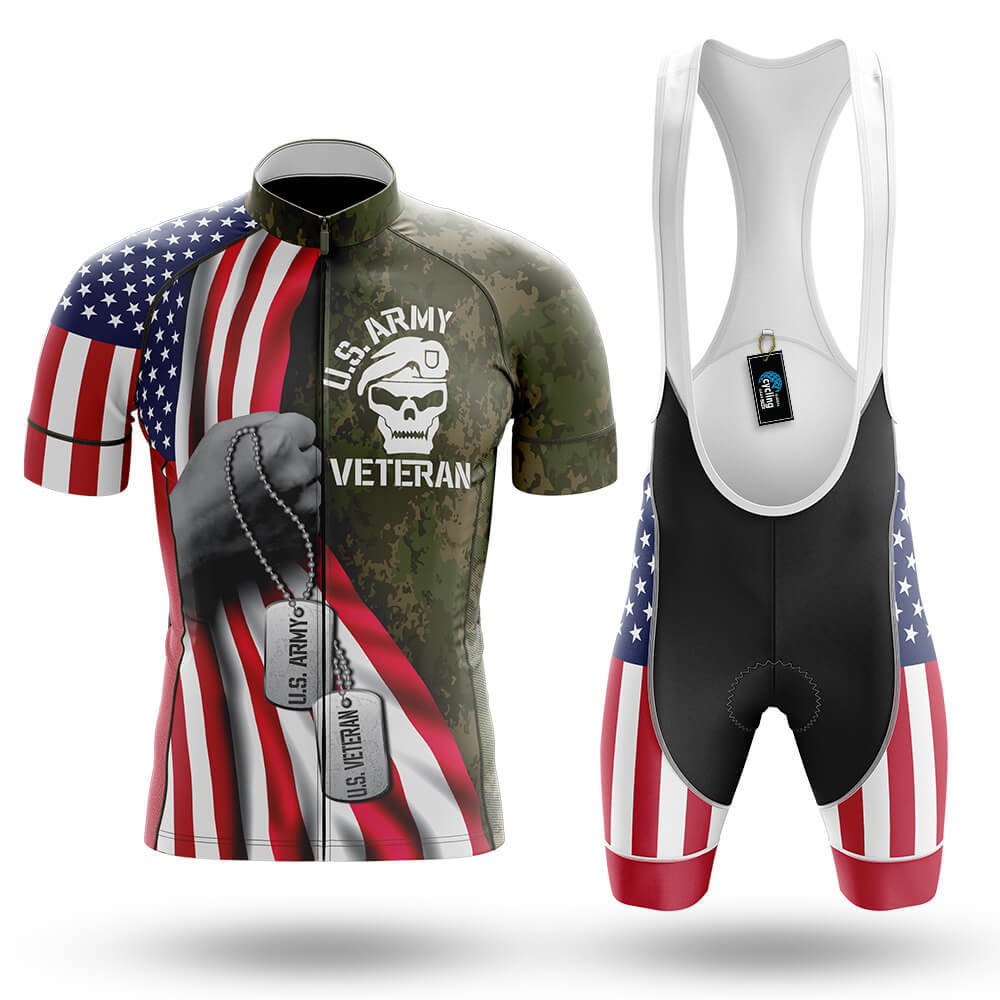 US Army Veteran Flag - Men's Cycling Kit-Full Set-Global Cycling Gear