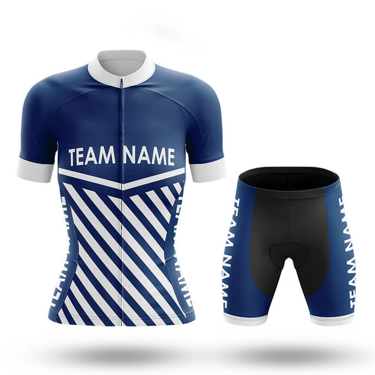 Custom Team Name M3 Navy - Women's Cycling Kit-Full Set-Global Cycling Gear