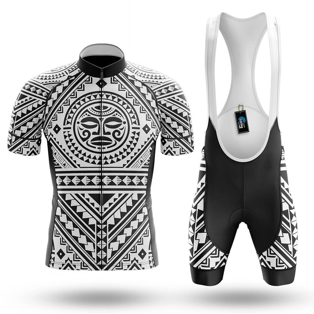 Polynesian Maori Tattoo - Men's Cycling Kit-Full Set-Global Cycling Gear