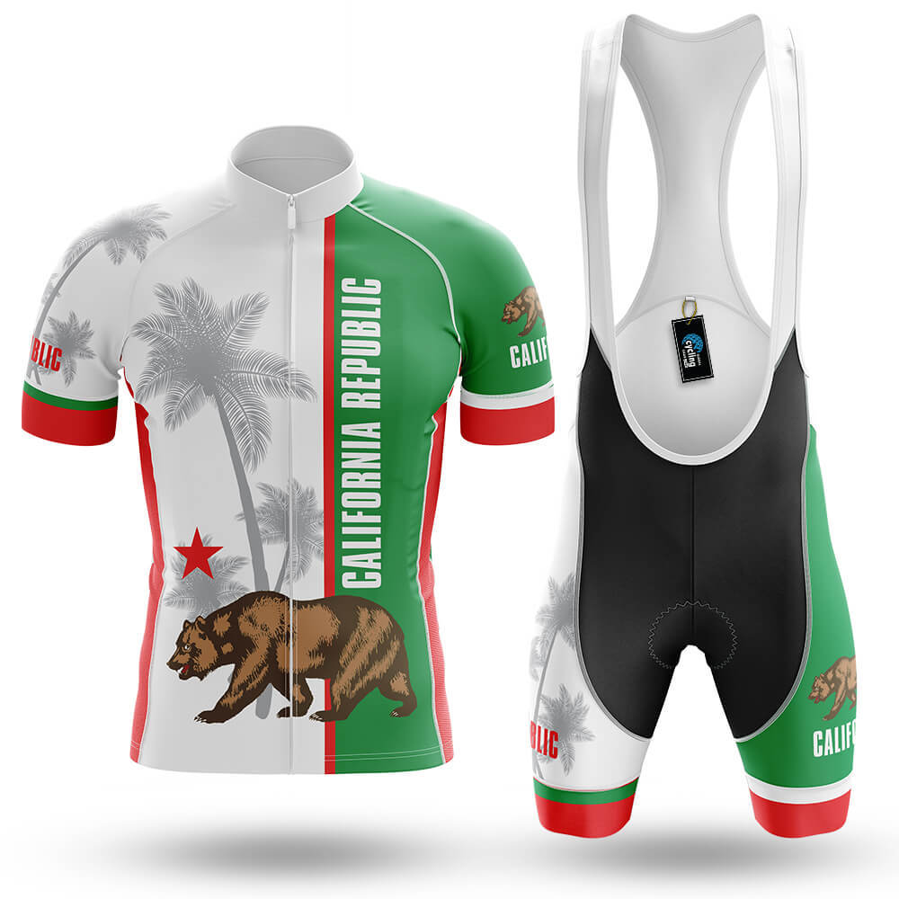 California Flag - Men's Cycling Kit-Full Set-Global Cycling Gear