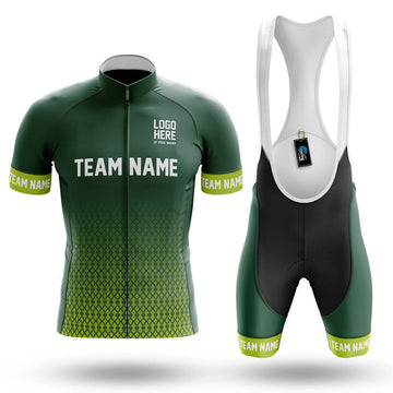 Custom Team Name S1 Green - Men's Cycling Kit-Full Set-Global Cycling Gear