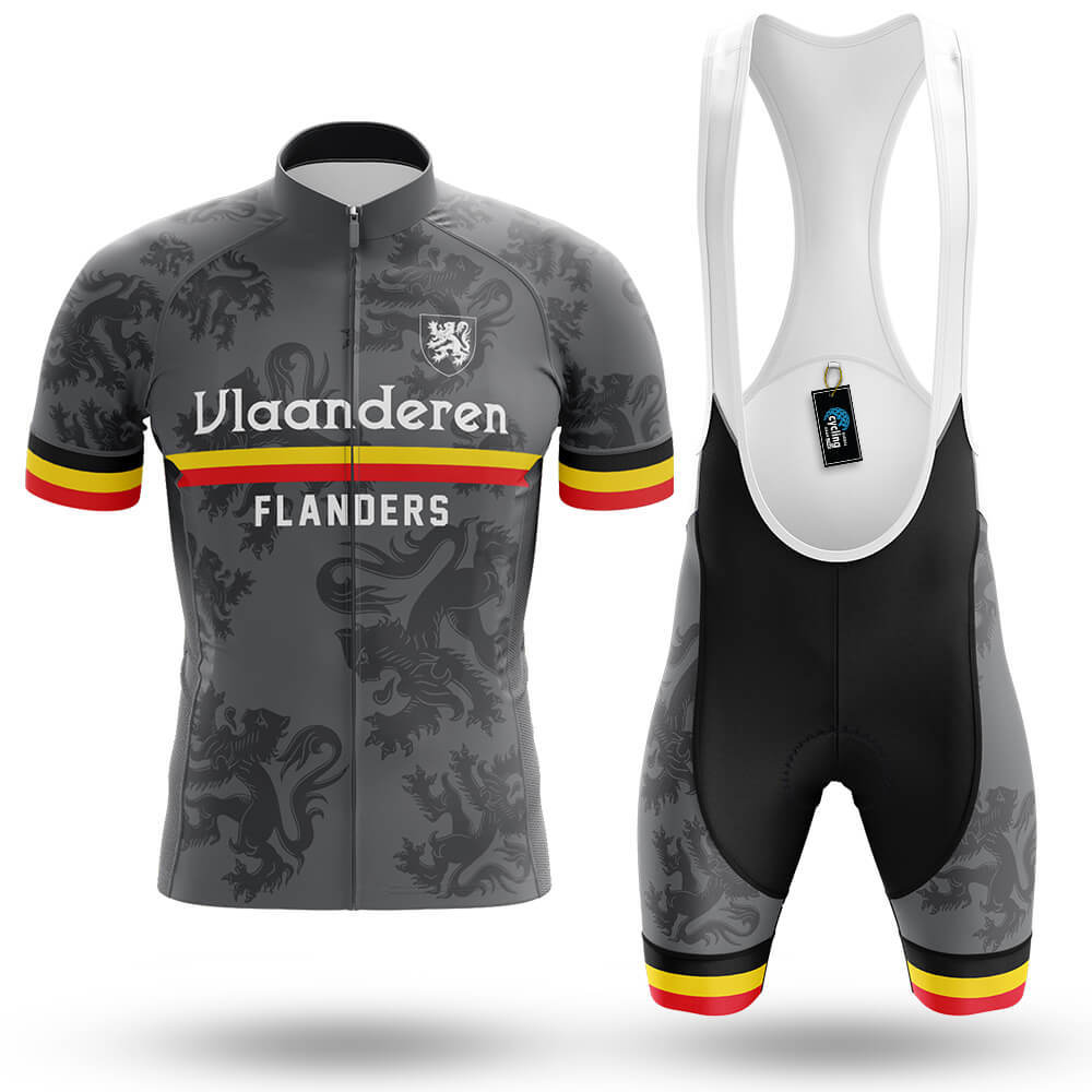 Vlaanderen (Flanders) - Grey - Men's Cycling Kit-Full Set-Global Cycling Gear