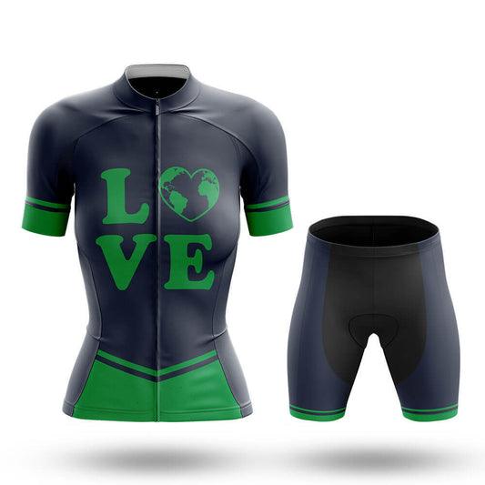 Love This Planet - Women's Cycling Kit-Full Set-Global Cycling Gear