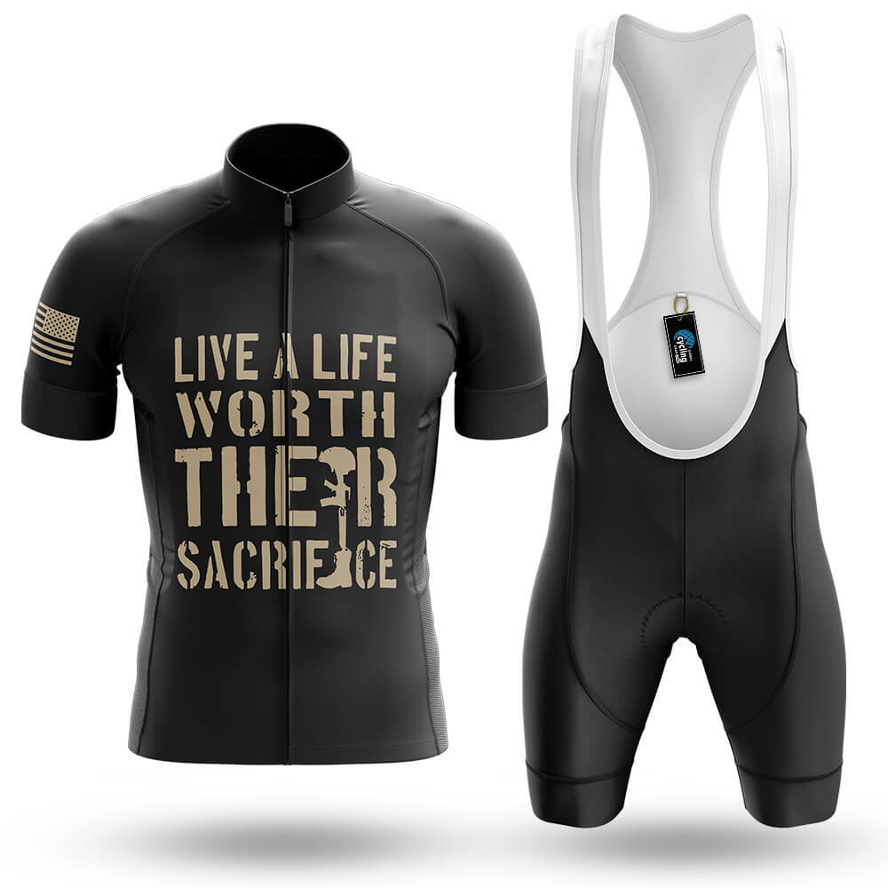 Worth Their Sacrifice - Men's Cycling Kit-Full Set-Global Cycling Gear