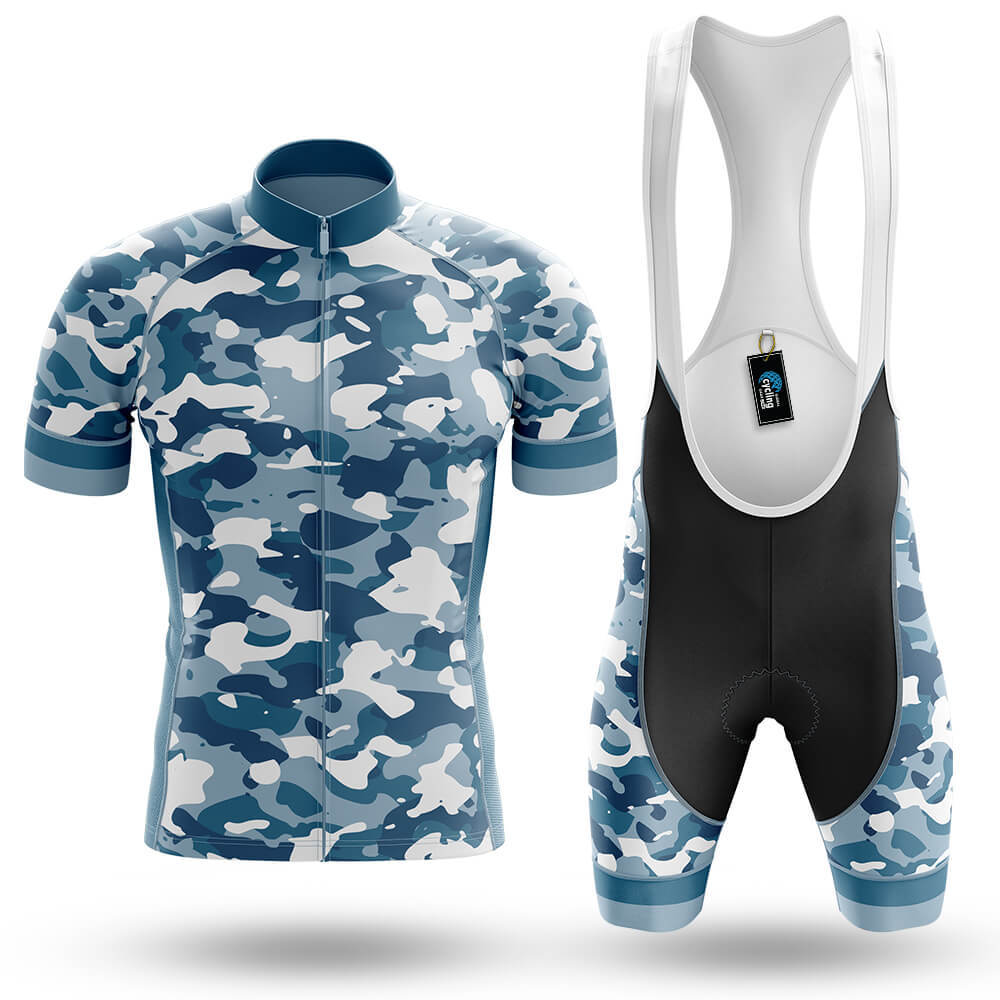 Blue Camo Cycling Jersey - Global Cycling Gear