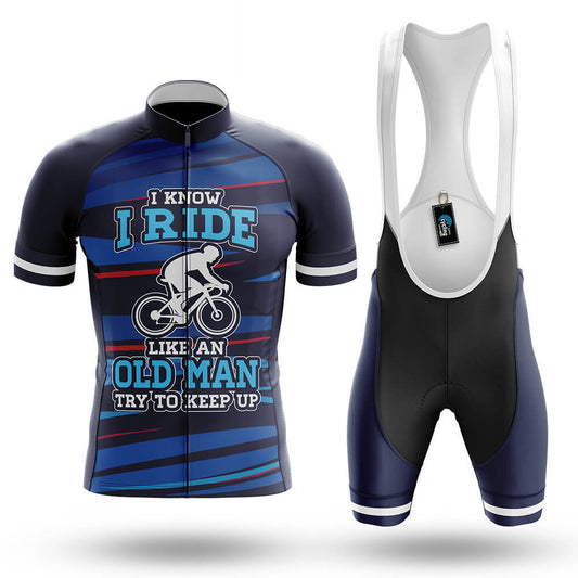 I Ride Like An Old Man V7 - Men's Cycling Kit-Full Set-Global Cycling Gear