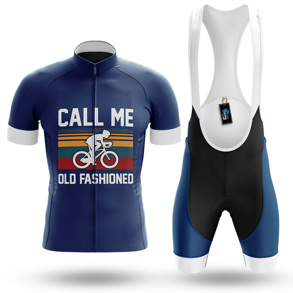 Old Fashioned V2 - Navy - Men's Cycling Kit-Full Set-Global Cycling Gear