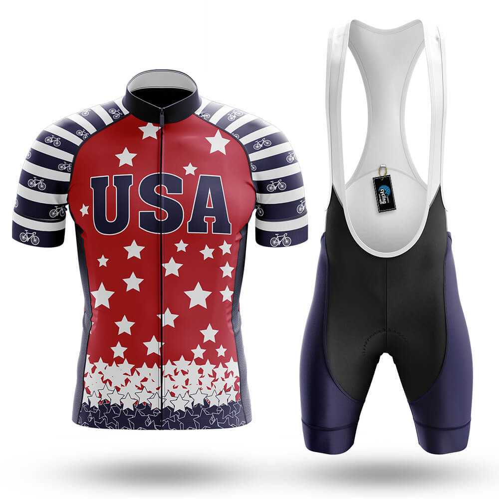 Stars and Stripes - Men's Cycling Kit-Full Set-Global Cycling Gear