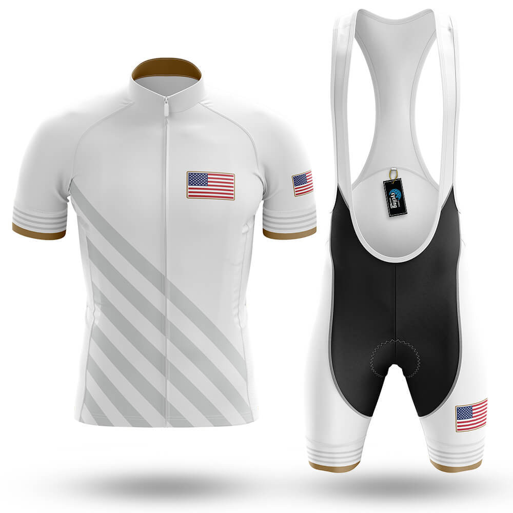USA S6 White - Men's Cycling Kit-Full Set-Global Cycling Gear