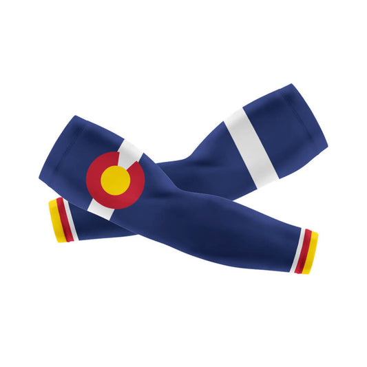 Colorado Flag - Arm And Leg Sleeves-S-Global Cycling Gear
