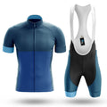 Simple Blue - Men's Cycling Kit-Full Set-Global Cycling Gear