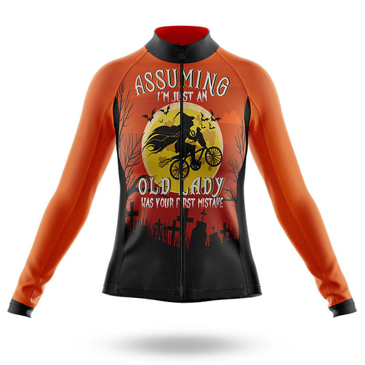 Halloween Lady - Long Sleeve Jersey-S-Global Cycling Gear