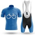 Bike Forever - Blue - Men's Cycling Kit-Full Set-Global Cycling Gear