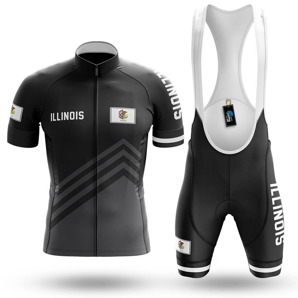 Illinois S4 Black - Men's Cycling Kit-Full Set-Global Cycling Gear