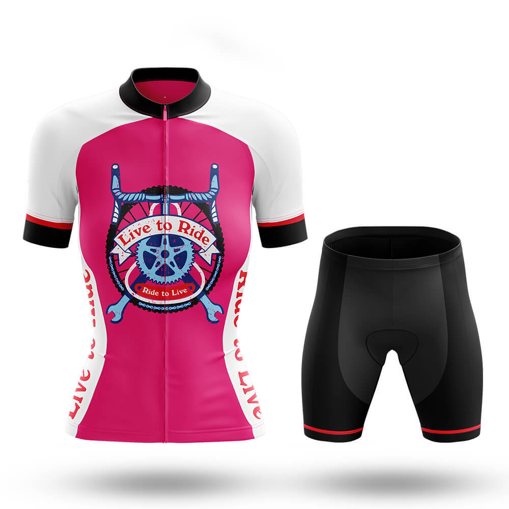 Live to Ride - Women's Cycling Kit-Full Set-Global Cycling Gear