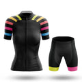 Rainbow Stripes - Women's Cycling Kit-Full Set-Global Cycling Gear