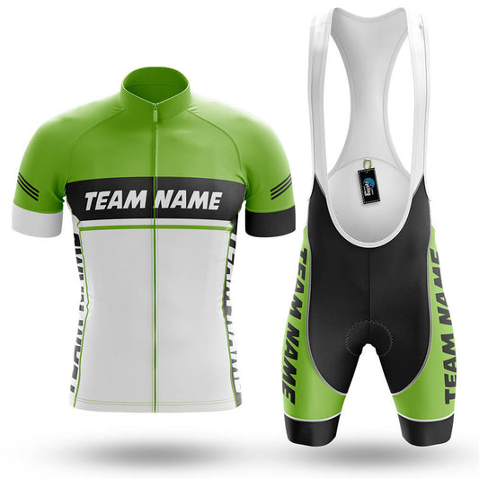Custom Team Name M1 Green - Men's Cycling Kit-Full Set-Global Cycling Gear
