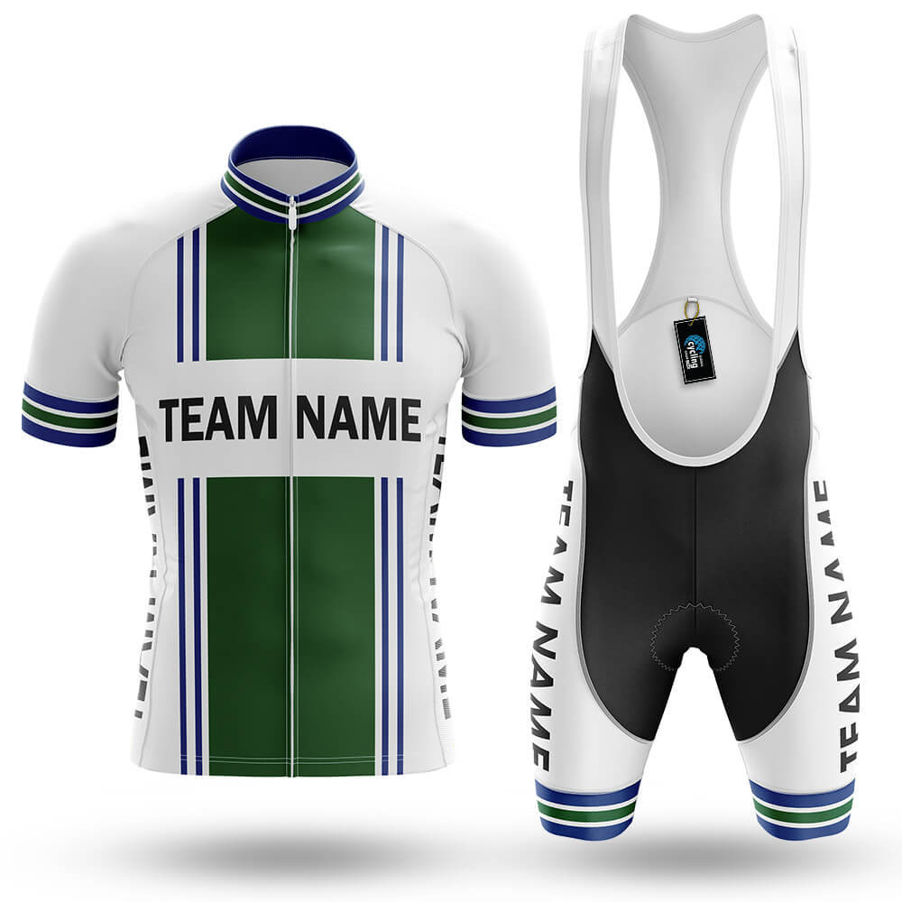 Custom Team Name M4 Green - Men's Cycling Kit-Full Set-Global Cycling Gear