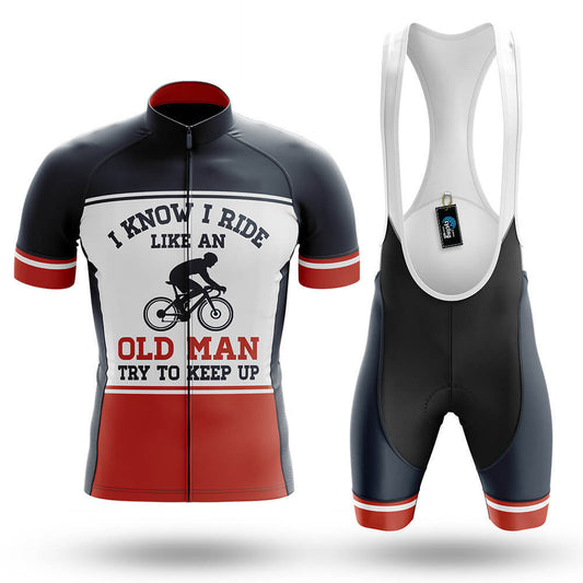I Ride Like An Old Man V9 - Men's Cycling Kit-Full Set-Global Cycling Gear
