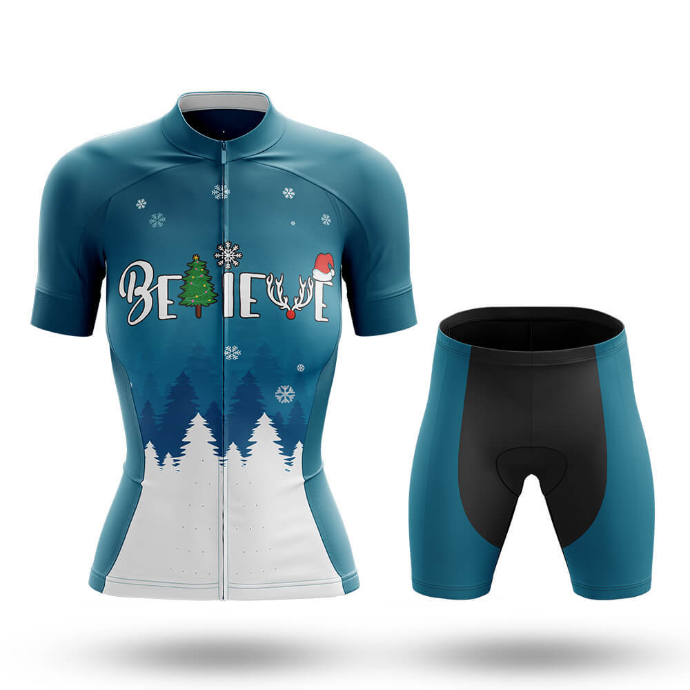 Believe Christmas - Women - Cycling Kit-Full Set-Global Cycling Gear
