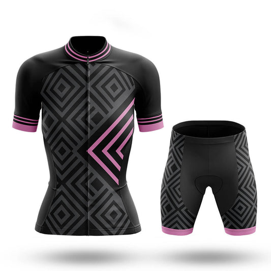 Pink Stripes - Women's Cycling Kit-Full Set-Global Cycling Gear