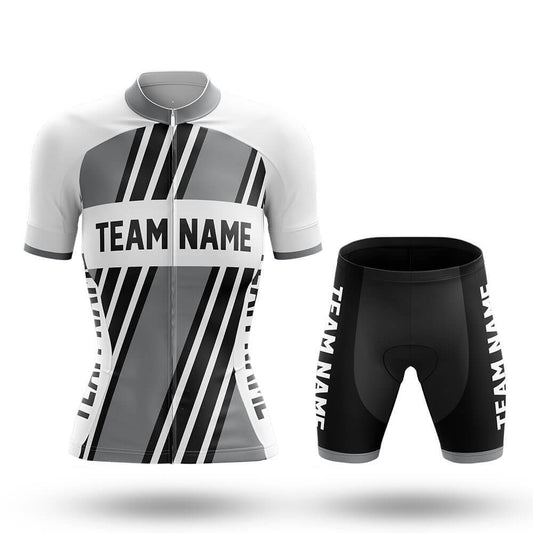 Custom Team Name M5 Grey - Women's Cycling Kit-Full Set-Global Cycling Gear