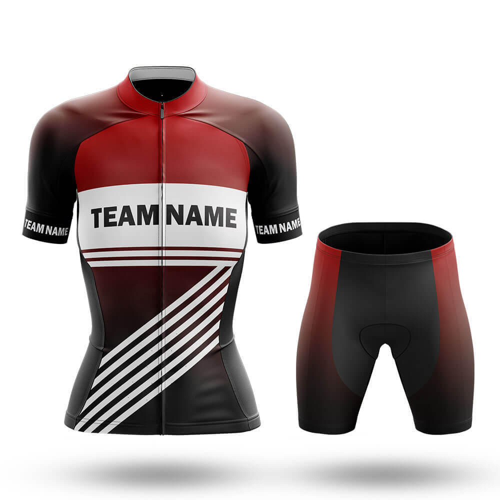Custom Team Name S3 Black - Women's Cycling Kit-Full Set-Global Cycling Gear