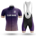 Custom Team Name S1 Violet - Men's Cycling Kit-Full Set-Global Cycling Gear