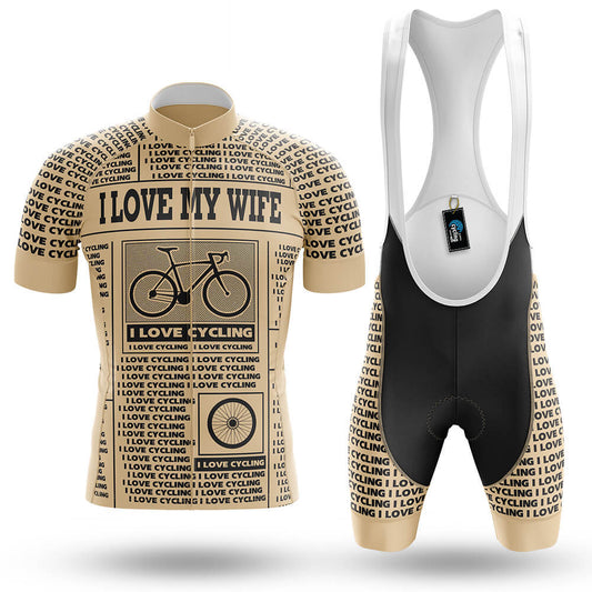 I Love My Wife V8 - Men's Cycling Kit-Full Set-Global Cycling Gear