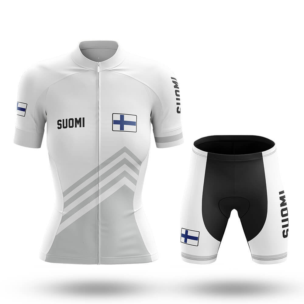 Suomi S5 White - Women - Cycling Kit-Full Set-Global Cycling Gear