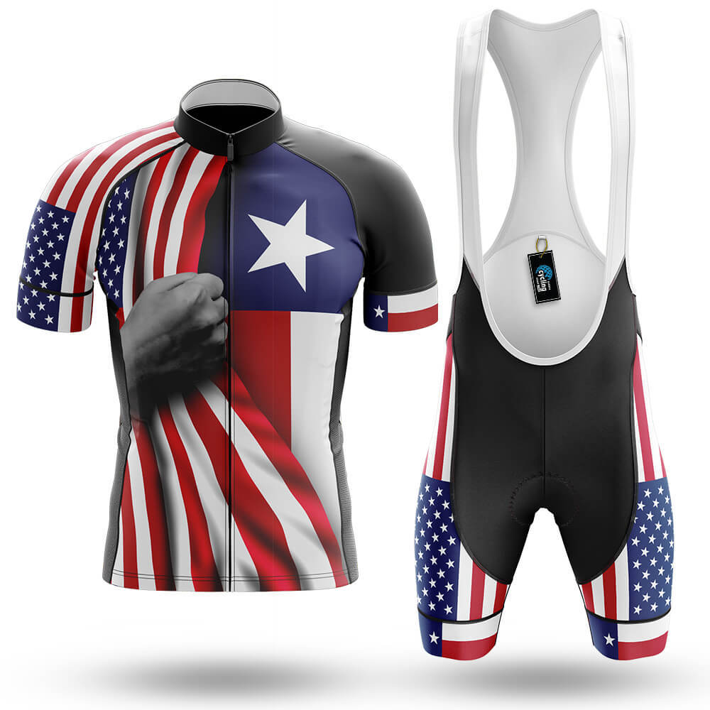 American Flag - Texas - Men's Cycling Kit-Full Set-Global Cycling Gear
