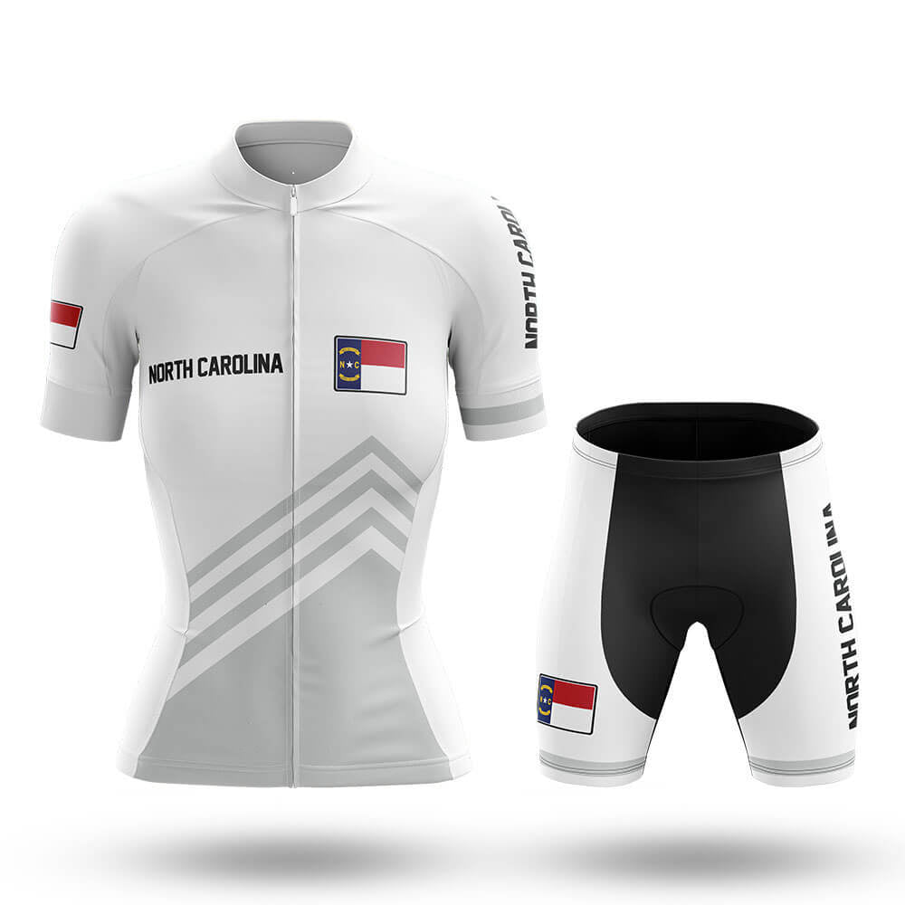 North Carolina S4 White - Women - Cycling Kit-Full Set-Global Cycling Gear