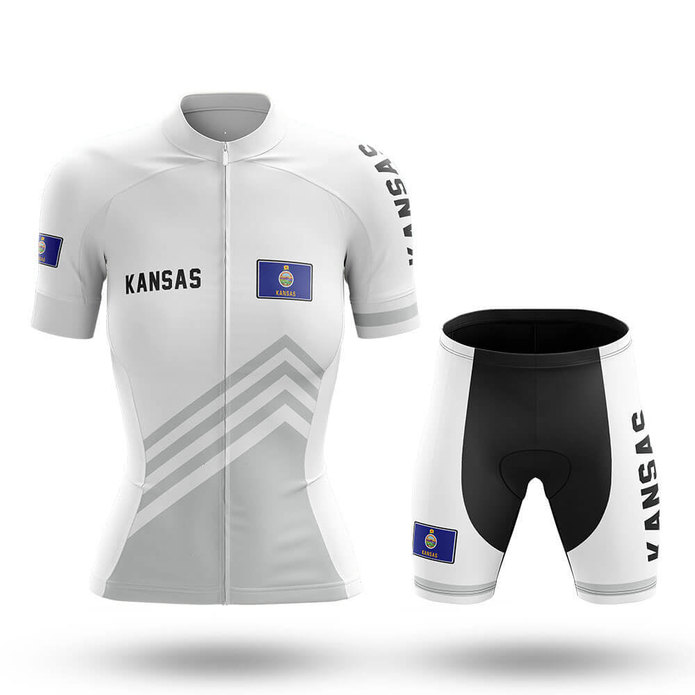Kansas S4 White - Women - Cycling Kit-Full Set-Global Cycling Gear