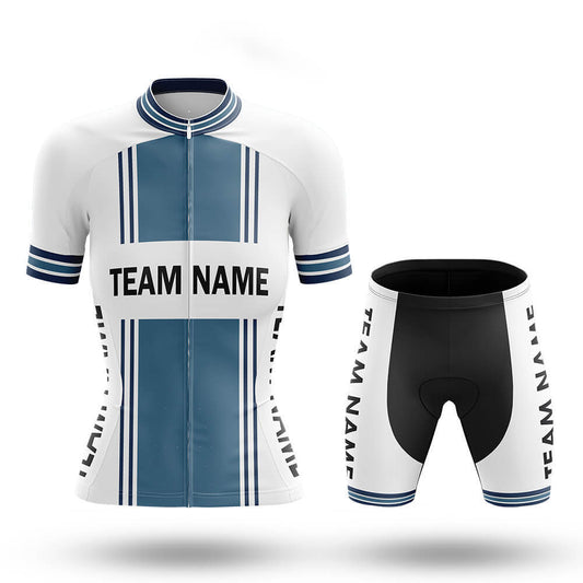Custom Team Name M4 Blue - Women's Cycling Kit-Full Set-Global Cycling Gear