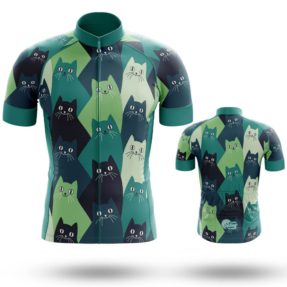 Cat Lover - Men's Cycling Kit-Short Sleeve Jersey-Global Cycling Gear