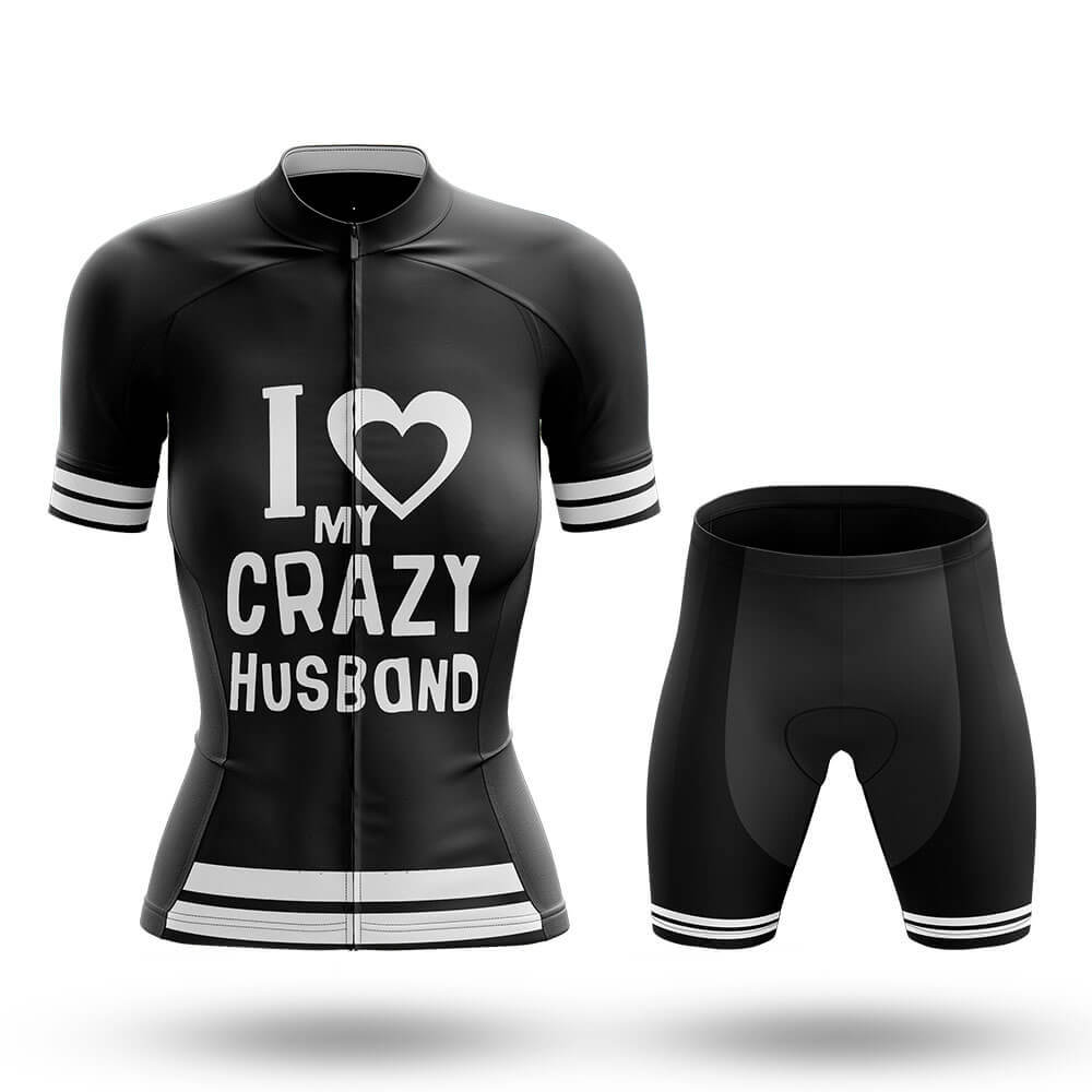 Love My Crazy Husband - Women's Cycling Kit-Full Set-Global Cycling Gear