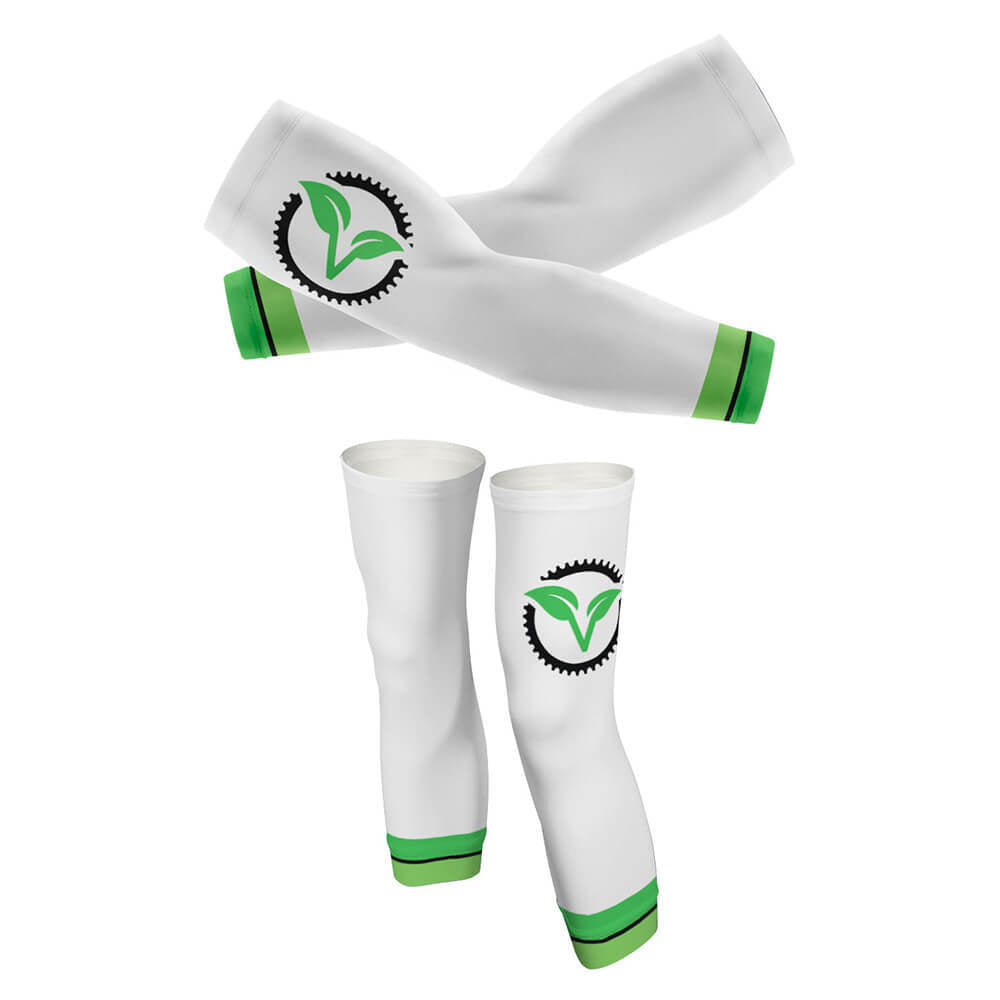 Vegan Cycling Team - 30% Off Arm And Leg Sleeves-S-Global Cycling Gear