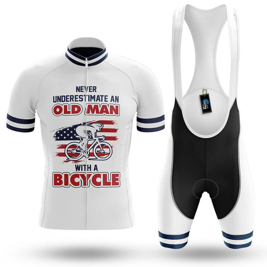 Old Man V9 - White - Men's Cycling Kit-Full Set-Global Cycling Gear