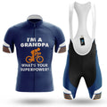 Superpower - Navy - Men's Cycling Kit-Full Set-Global Cycling Gear