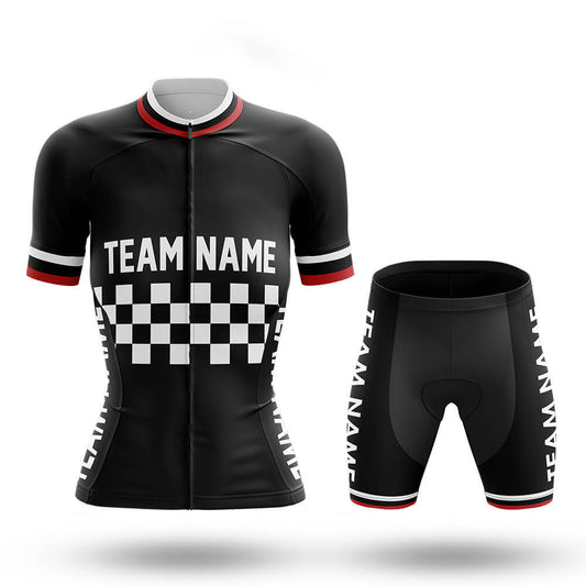 Custom Team Name M7 Black - Women's Cycling Kit-Full Set-Global Cycling Gear