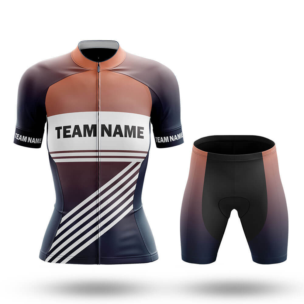 Custom Team Name S3 Cream - Women's Cycling Kit-Full Set-Global Cycling Gear