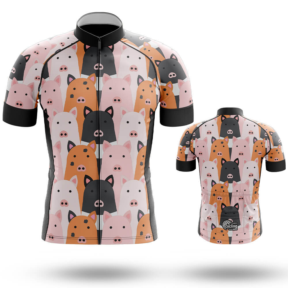 Pig Lover - Men's Cycling Kit-Short Sleeve Jersey-Global Cycling Gear